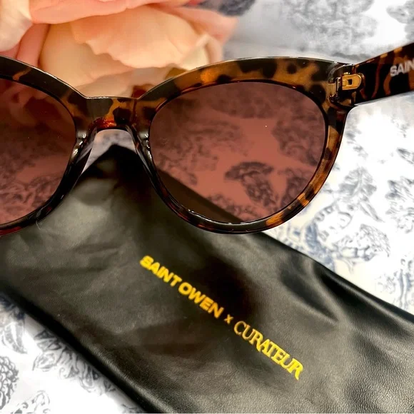 NWT SAINT OWEN X CURATEUR WYLDE Tortoise Shell Sunglasses